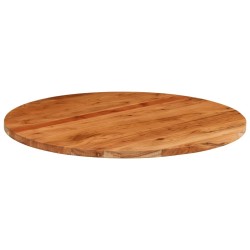 Dessus de table Ø90x3,8 cm rond bois massif d'acacia 