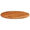 Dessus de table Ø90x3,8 cm rond bois massif d'acacia 
