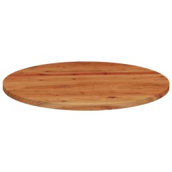 Dessus de table Ø90x3,8 cm rond bois massif d'acacia 