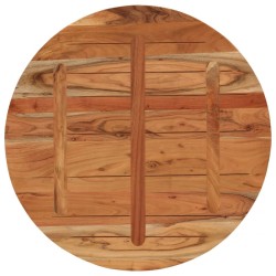 Dessus de table Ø90x3,8 cm rond bois massif d'acacia 
