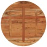Dessus de table Ø90x3,8 cm rond bois massif d'acacia 