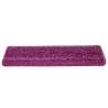 Tapis d'escalier 30 pcs 65x21x4 cm Violet 