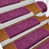 Tapis d'escalier 30 pcs 65x21x4 cm Violet 
