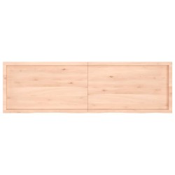 Dessus de table 200x60x(2-6) cm bois de chêne massif non traité 