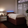 Sommier à lattes de lit avec matelas Rose 90x190 cm Velours 