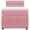 Sommier à lattes de lit avec matelas Rose 90x190 cm Velours 