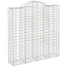 Paniers à gabions arqués 3 pcs 200x50x200/220 cm Fer galvanisé 