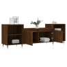 Meuble TV Chêne marron 160x35x55 cm Bois d'ingénierie 