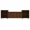 Meuble TV Chêne marron 160x35x55 cm Bois d'ingénierie 