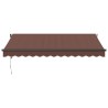 Auvent rétractable automatique marron 350x250 cm 
