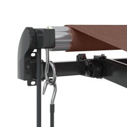 Auvent rétractable automatique marron 350x250 cm 