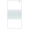 Paroi de douche Blanc 100x195 cm Verre ESG transparent 