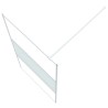 Paroi de douche Blanc 100x195 cm Verre ESG transparent 