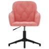Chaise pivotante de bureau Rose Velours 