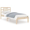 Cadre de lit sans matelas 75x190 cm bois massif 