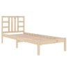 Cadre de lit sans matelas 75x190 cm bois massif 