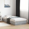 Cadre de lit sans matelas gris béton 90x200 cm 