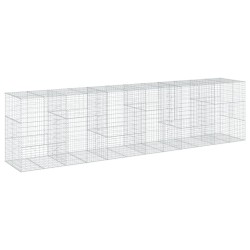 Panier gabion avec couvercle 600x100x150 cm fer galvanisé 