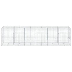 Panier gabion avec couvercle 600x100x150 cm fer galvanisé 