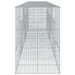 Panier gabion avec couvercle 600x100x150 cm fer galvanisé 