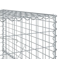 Panier gabion avec couvercle 600x100x150 cm fer galvanisé 