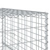 Panier gabion avec couvercle 600x100x150 cm fer galvanisé 