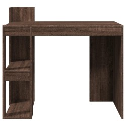 Bureau chêne marron 103,5x56,5x94 cm bois d'ingénierie 