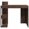 Bureau chêne marron 103,5x56,5x94 cm bois d'ingénierie 