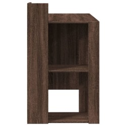 Bureau chêne marron 103,5x56,5x94 cm bois d'ingénierie 