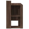 Bureau chêne marron 103,5x56,5x94 cm bois d'ingénierie 