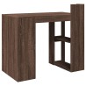 Bureau chêne marron 103,5x56,5x94 cm bois d'ingénierie 