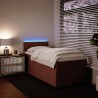 Sommier à lattes de lit avec matelas Rose 100x200 cm Velours 