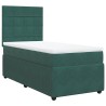 Sommier à lattes de lit avec matelas Vert foncé 90x190 cm 