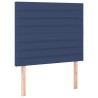 Sommier à lattes de lit avec matelas Bleu 90x200 cm Tissu 