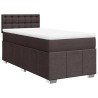 Sommier à lattes de lit avec matelas Marron foncé 90x200 cm 