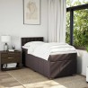 Sommier à lattes de lit avec matelas Marron foncé 90x200 cm 