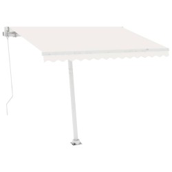 Auvent automatique sur pied 300x250 cm Crème 