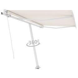 Auvent automatique sur pied 300x250 cm Crème 