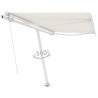 Auvent automatique sur pied 300x250 cm Crème 