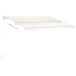 Auvent automatique sur pied 300x250 cm Crème 