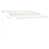 Auvent automatique sur pied 300x250 cm Crème 