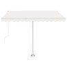 Auvent automatique sur pied 300x250 cm Crème 