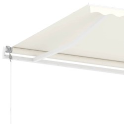Auvent automatique sur pied 300x250 cm Crème 