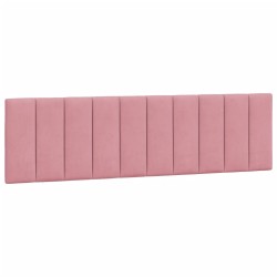 Lit avec matelas rose 180x200 cm velours 