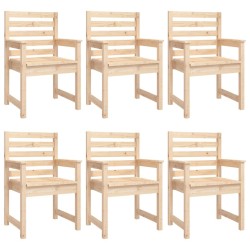 Ensemble à manger de jardin 7 pcs bois massif de pin 