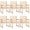 Ensemble à manger de jardin 7 pcs bois massif de pin 