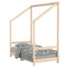 Cadre de lit pour enfant 70x140 cm bois de pin massif 