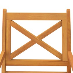Chaises à manger d'extérieur lot de 6 Bois d'acacia massif 