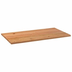Dessus de table marron clair bois chêne massif rectangulaire 
