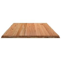 Dessus de table marron clair bois chêne massif rectangulaire 